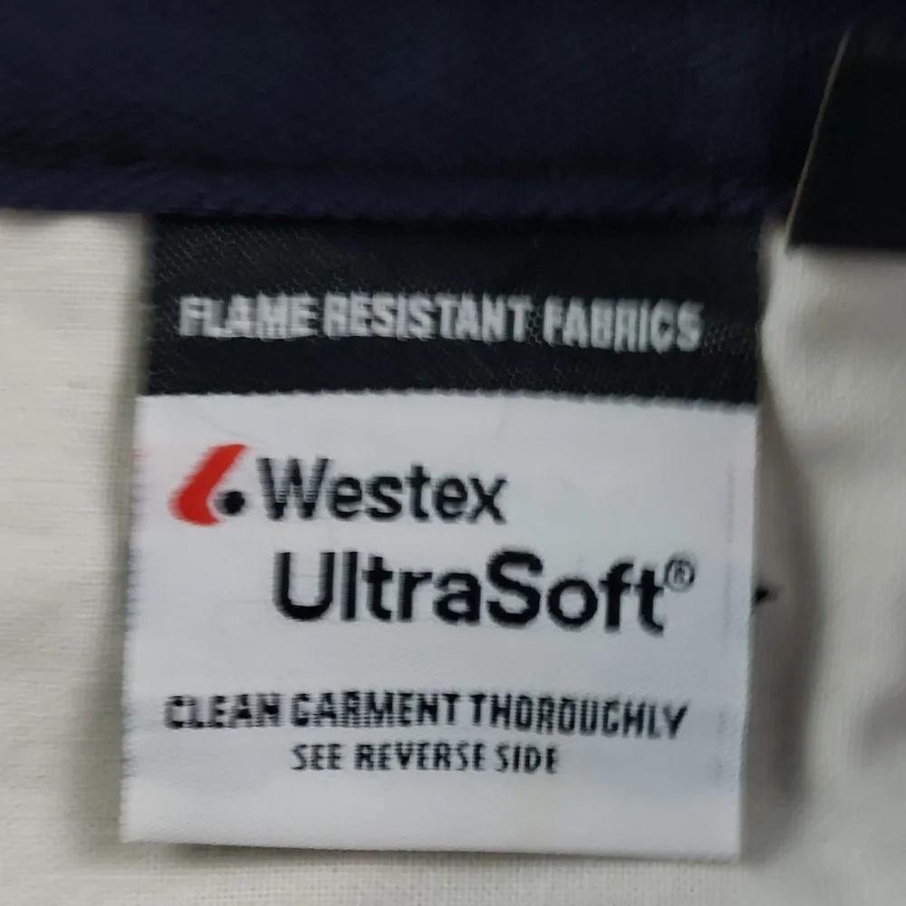 Workrite 2112 FR Pants Mens Size 48x37 (actual 48x28) Blue Westex Ultra Soft NWT
